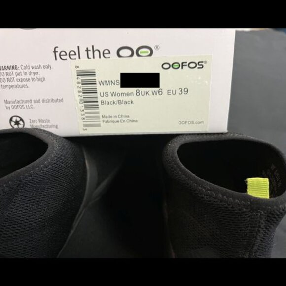 OOFOS Women's  Chukka Shoe - Black Sz. 8 - Picture 10 of 13